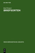 Cover: Briefsorten - De Gruyter