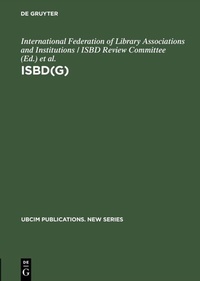 Abbildung von: ISBD(G) - De Gruyter Saur