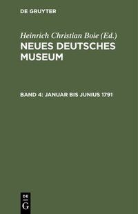 Abbildung von: Januar bis Junius 1791 - De Gruyter
