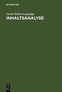 Abbildung von: Inhaltsanalyse - De Gruyter Saur