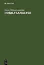 Bild: Inhaltsanalyse - De Gruyter Saur