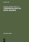 Cover: Terminological data banks - De Gruyter Saur