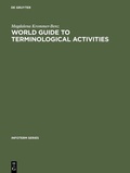 Cover: World guide to terminological activities - De Gruyter Saur