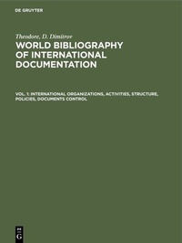 Abbildung von: International organizations, activities, structure, policies, documents control - De Gruyter