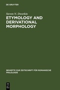 Cover: Etymology and Derivational Morphology - De Gruyter