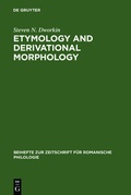 Cover: Etymology and Derivational Morphology - De Gruyter