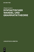 Cover: Syntaktischer Wandel und Grammatiktheorie - De Gruyter