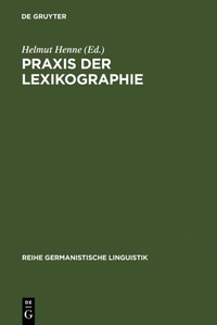 Abbildung von: Praxis der Lexikographie - De Gruyter