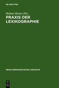 Abbildung von: Praxis der Lexikographie - De Gruyter