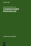 Cover: Connexiones Romanicae - De Gruyter