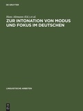 Cover: Zur Intonation von Modus und Fokus im Deutschen - De Gruyter