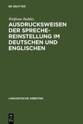 Cover: Ausdrucksweisen der Sprechereinstellung im Deutschen und Englischen - De Gruyter