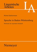 Cover: Sprache in Baden-W&uuml;rttemberg - De Gruyter