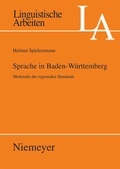 Cover: Sprache in Baden-W&uuml;rttemberg - De Gruyter