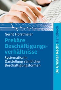 Abbildung von: Prekäre Beschäftigungsverhältnisse - De Gruyter