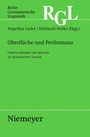 Bild: Oberfläche und Performanz - De Gruyter