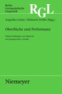 Bild: Oberfläche und Performanz - De Gruyter
