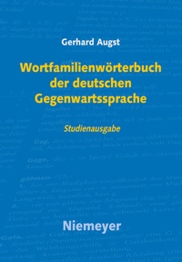 Abbildung von: Wortfamilienwörterbuch der deutschen Gegenwartssprache - De Gruyter