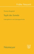 Cover: Topik des Sonetts - De Gruyter