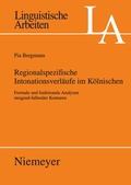 Cover: Regionalspezifische Intonationsverl&auml;ufe im K&ouml;lnischen - De Gruyter