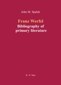 Cover: Franz Werfel: Bibliography of German Editions - De Gruyter Saur
