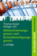 Cover: Mitbestimmungsgesetz und Drittelbeteiligungsgesetz - De Gruyter
