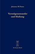 Cover: Verm&ouml;genstransfer und Haftung - De Gruyter
