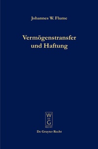 Abbildung von: Vermögenstransfer und Haftung - De Gruyter