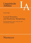 Cover: Lexical Semantics and Diachronic Morphology - De Gruyter