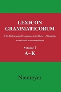 Cover: Lexicon Grammaticorum - De Gruyter