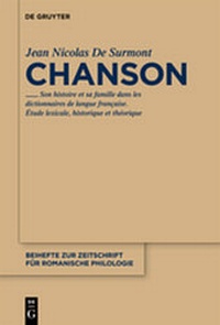 Abbildung von: Chanson - De Gruyter