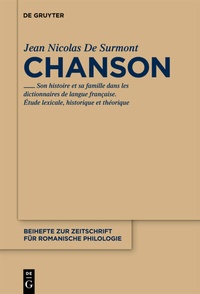 Abbildung von: Chanson - De Gruyter