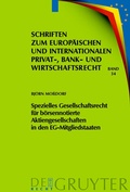 Abbildung von: Spezielles Gesellschaftsrecht für börsennotierte Aktiengesellschaften in den EG-Mitgliedstaaten - De Gruyter