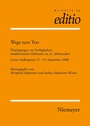 Cover: Wege zum Text - De Gruyter