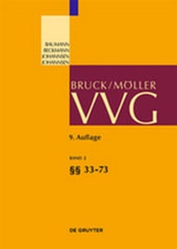 Abbildung von: VVG / §§ 33-73 - De Gruyter