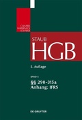Cover: &sect;&sect; 290-315a; Anhang IFRS - De Gruyter