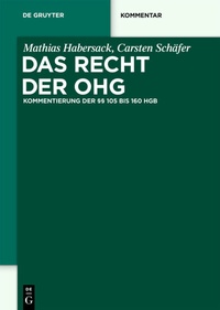 Abbildung von: Das Recht der OHG - De Gruyter