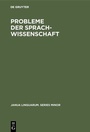 Cover: Probleme der Sprachwissenschaft - De Gruyter