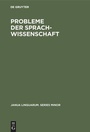 Cover: Probleme der Sprachwissenschaft - De Gruyter Mouton