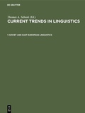 Cover: Soviet and East European Linguistics - De Gruyter Mouton