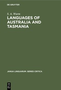Cover: Languages of Australia and Tasmania - De Gruyter Mouton