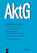Abbildung von: Aktiengesetz / §§ 291-293, 294-299 - De Gruyter