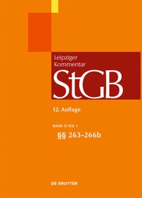 Enlarge image Cover: §§ 263-266b - De Gruyter