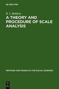 Cover: A Theory and Procedure of Scale Analysis - De Gruyter Mouton