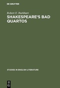 Bild: Shakespeare's Bad Quartos - De Gruyter Mouton