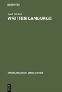 Cover: Written Language - De Gruyter Mouton