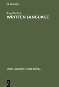 Cover: Written Language - De Gruyter Mouton