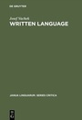 Cover: Written Language - De Gruyter Mouton