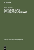 Cover: Targets and Syntactic Change - De Gruyter Mouton