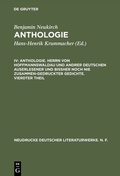 Cover: Anthologie. Herrn von Hoffmannswaldau und andrer Deutschen auserlesener und bi&szlig;her noch nie zusammen-gedruckter Gedichte. Vierdter Theil - De Gruyter